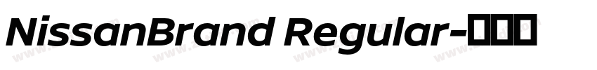NissanBrand Regular字体转换